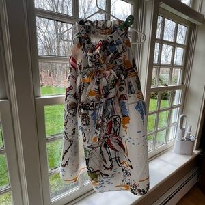Colorful Graphic Print Dress